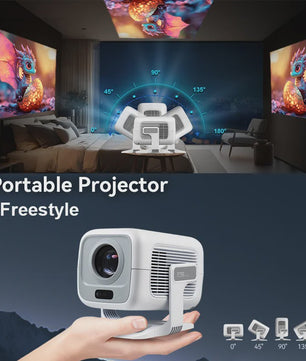 HUAWEISHI X3 Plus 4K Projector: Draagbaar, Android 11, 600 ANSI Lumen, Auto Focus