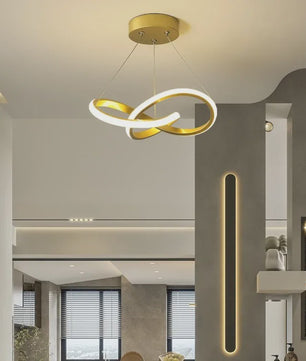 Moderne LED Plafondlamp met Uniek Streamlined Design - Sfeervolle Hanglamp
