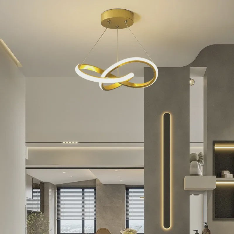 Moderne LED Plafondlamp met Uniek Streamlined Design - Sfeervolle Hanglamp