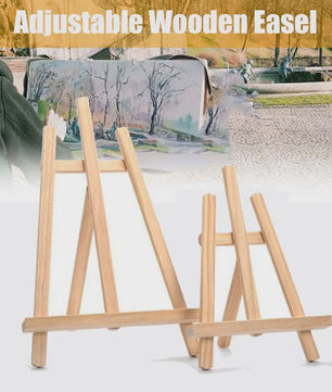 Houten Ezel Displayhouder - Verstelbaar voor Kaarten, Tekeningen en Decoratie