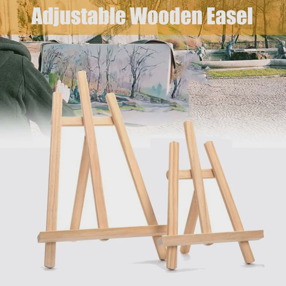 Houten Ezel Displayhouder - Verstelbaar voor Kaarten, Tekeningen en Decoratie