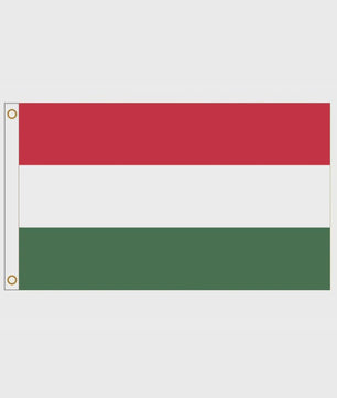 Hongarije Vlag 90x150cm Polyester - Binnen & Buiten Decoratie
