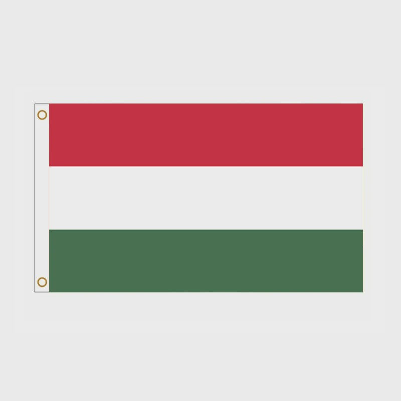 Hongarije Vlag 90x150cm Polyester - Binnen & Buiten Decoratie
