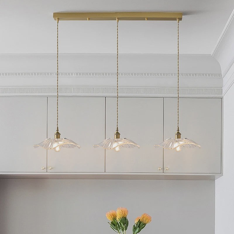 Vintage Bloemen Glazen Hanglamp - Sfeervolle Decoratie voor Woonkamer & Slaapkamer