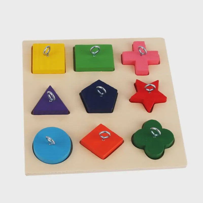 Interactief Houten Vormen Speelgoed voor Papegaaien - Educatief en Stimulerend