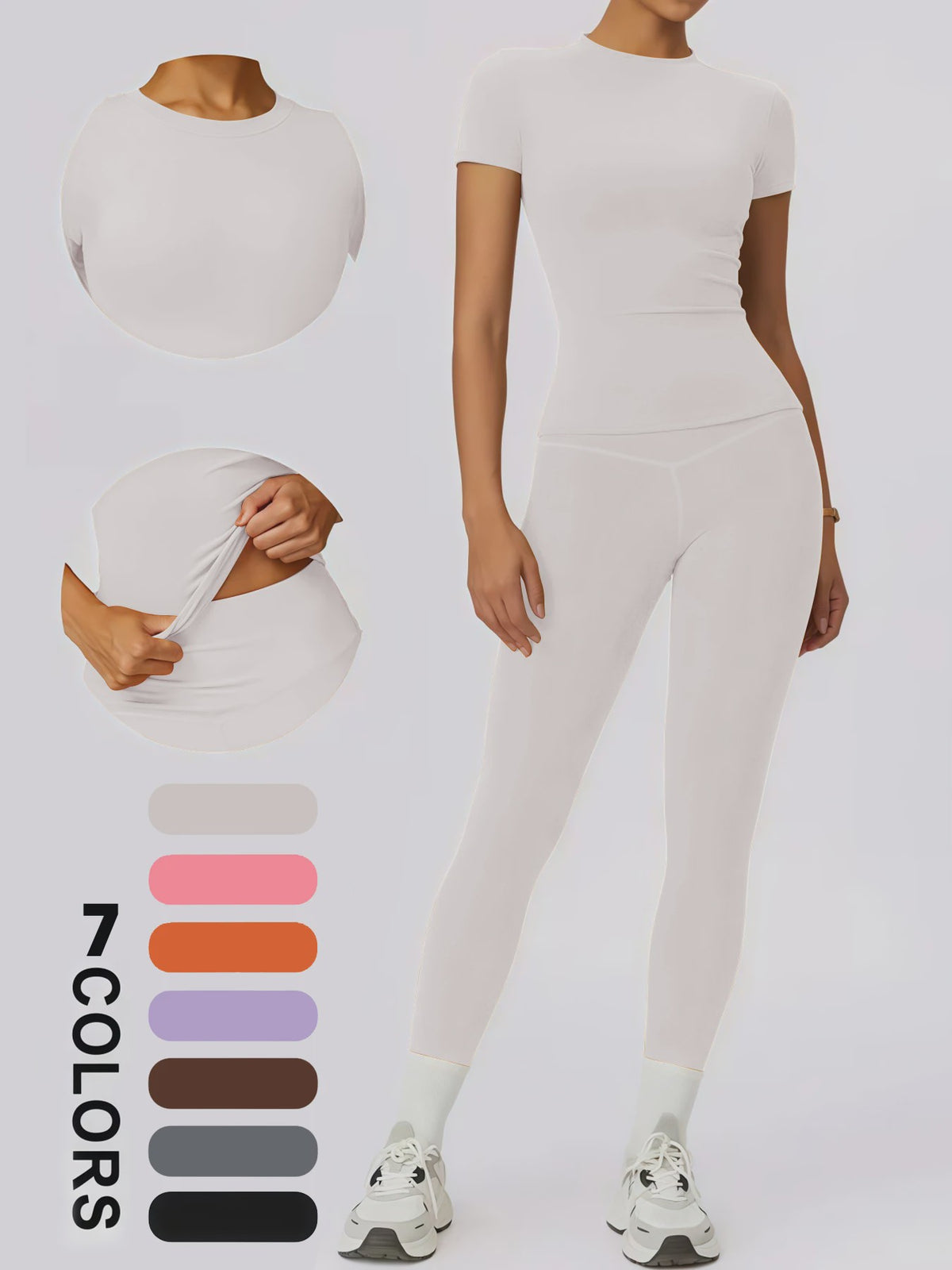 Dames Yogaset: Body-fitting Sneldrogende Sportkleding voor Fitness en Yoga
