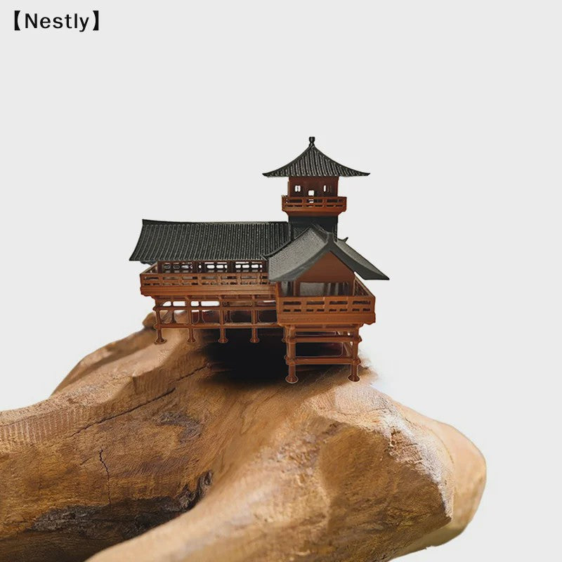 Miniatuur Japanse Paviljoen Decoratie - Zen Tuin, Aquarium & Bonsai Ornament