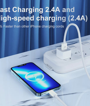 Snellaad USB naar Lightning Kabel voor iPhone | 1m & 2m | MFi Certificering