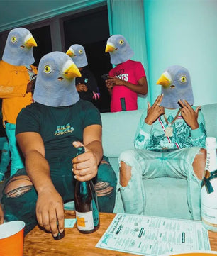 Grappig Duivenmasker - Vogelkop Kostuum voor Feestjes & Halloween