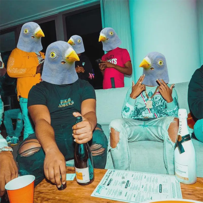 Grappig Duivenmasker - Vogelkop Kostuum voor Feestjes & Halloween