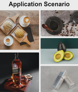 Dubbelzijdig Fotografie Achtergrondbord met 18 Patronen voor Product & Food Fotografie