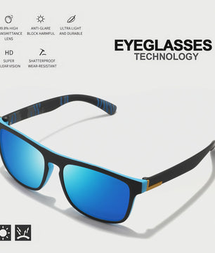 4x Klassieke Gepolariseerde Sport Zonnebril Heren Dames - Lichtgewicht PC Frame UV400