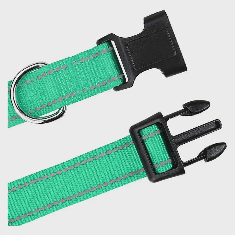 Reflecterende Hondenhalsband - Verstelbaar Nylon, Veilig en Duurzaam