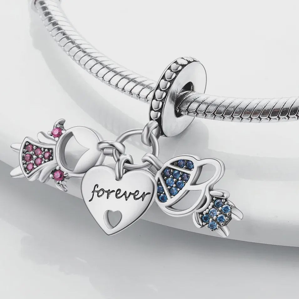 925 Zilveren Bedel - Mode Hanger voor Dames Armbanden