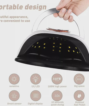 Professionele UV LED Nageldroger 168W - Snel Drogen van Acryl & Gel Polish