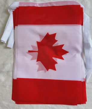 Canadese Vlaggenlijn 20 Stuks - 14x21cm Vlaggen aan één Touw