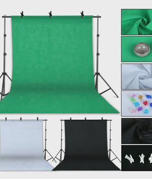 Professionele Fotostudio Verlichtingskit met Achtergronden, Softboxen, Paraplu's en Reflectoren