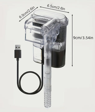Compacte Hangende Aquarium Filter met USB Voeding - Ideaal voor Aquaria tot 30cm