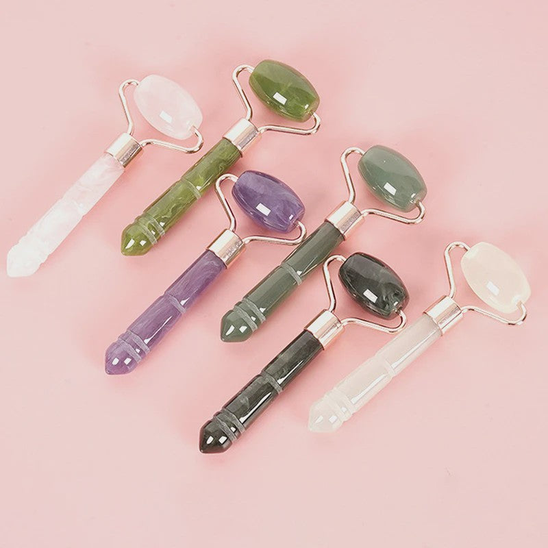 Jade Gezichtsroller & Gua Sha Tool - Natuursteen Massage voor Huidverjonging & Facelift