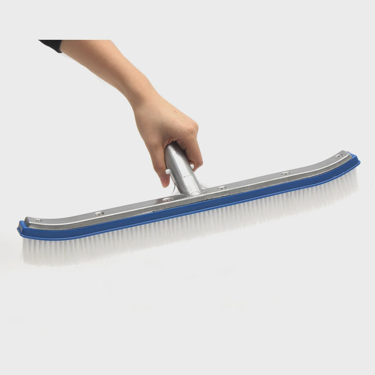 Heavy Duty Zwembadborstel 18 Inch - Nylon & RVS - Voor Tegels, Muren en Vloer