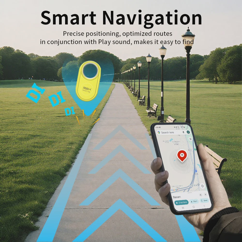 4x RSH Smart Tag Tracker - Vind Je Spullen Terug met Google Find My
