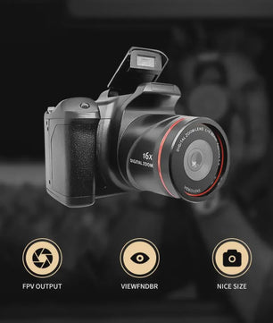 4K Digitale Fotocamera & Camcorder met 16MP, 16x Zoom - Perfect voor Vloggen, Feesten & Reizen