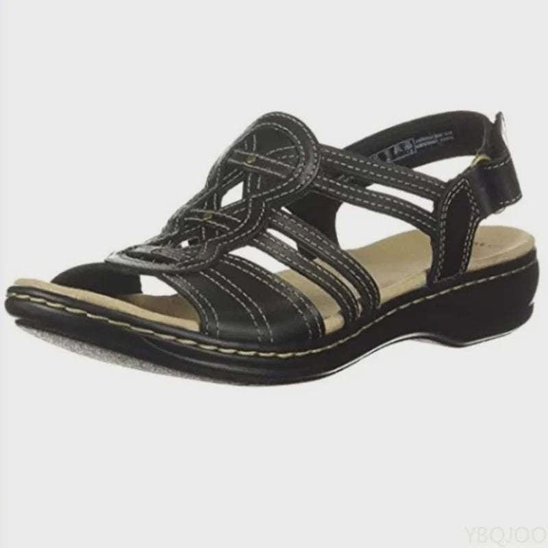 Dames Zomer Sandalen - Comfortabele Floral Slippers met Wedge Hak - Lichtgewicht & Ademend