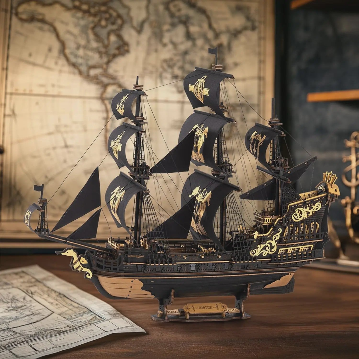 Robotime ROKR Houten 3D Puzzel Model Schepen - Zeeparel Barque