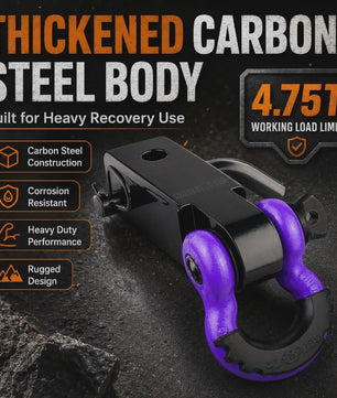 Heavy Duty Trekhaak Adapter met Paarse Slagpen - 4750KG Capaciteit