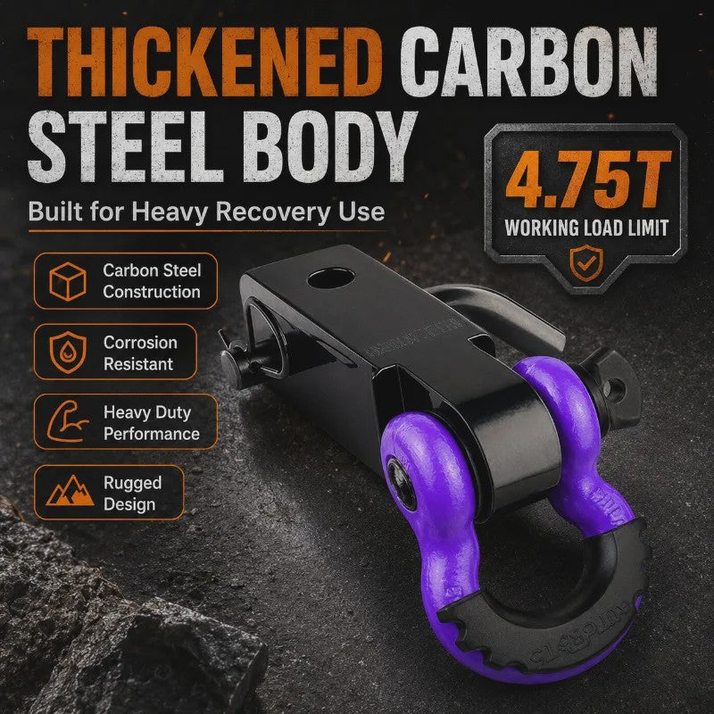 Heavy Duty Trekhaak Adapter met Paarse Slagpen - 4750KG Capaciteit