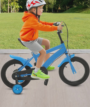 14 Inch Kinderfiets met Zijwielen - Leerfiets voor Jongens en Meisjes