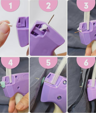 Mini Kleding Tagging Gun - Snelle Kleding Fixer met Fijne Naald