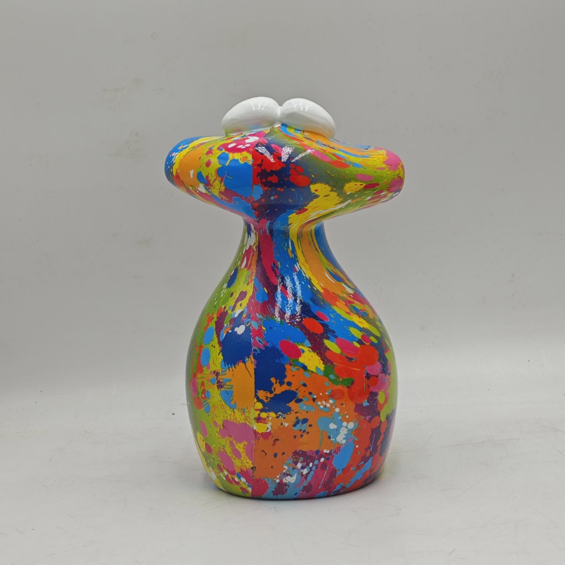 Karakteristieke Kikker Resin Figuur - Vrolijke Decoratie voor Huis, Kerst & Halloween