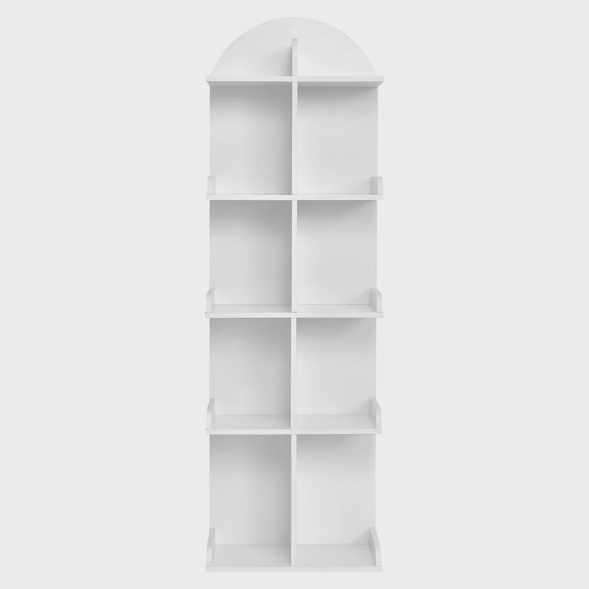 WOLTU Witte Boekenkast met 10 Vakken - 5 Laags Staande Opbergkast voor CD/DVD, Woonkamer, Slaapkamer, Kantoor