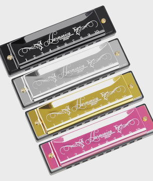 Professionele 10-Gats Mondharmonica in C-Toon met Beschermhoes - Ideaal voor Beginners