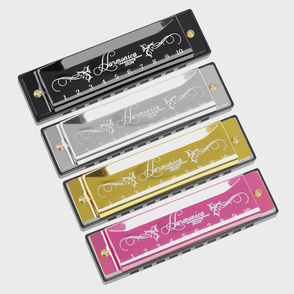 Professionele 10-Gats Mondharmonica in C-Toon met Beschermhoes - Ideaal voor Beginners