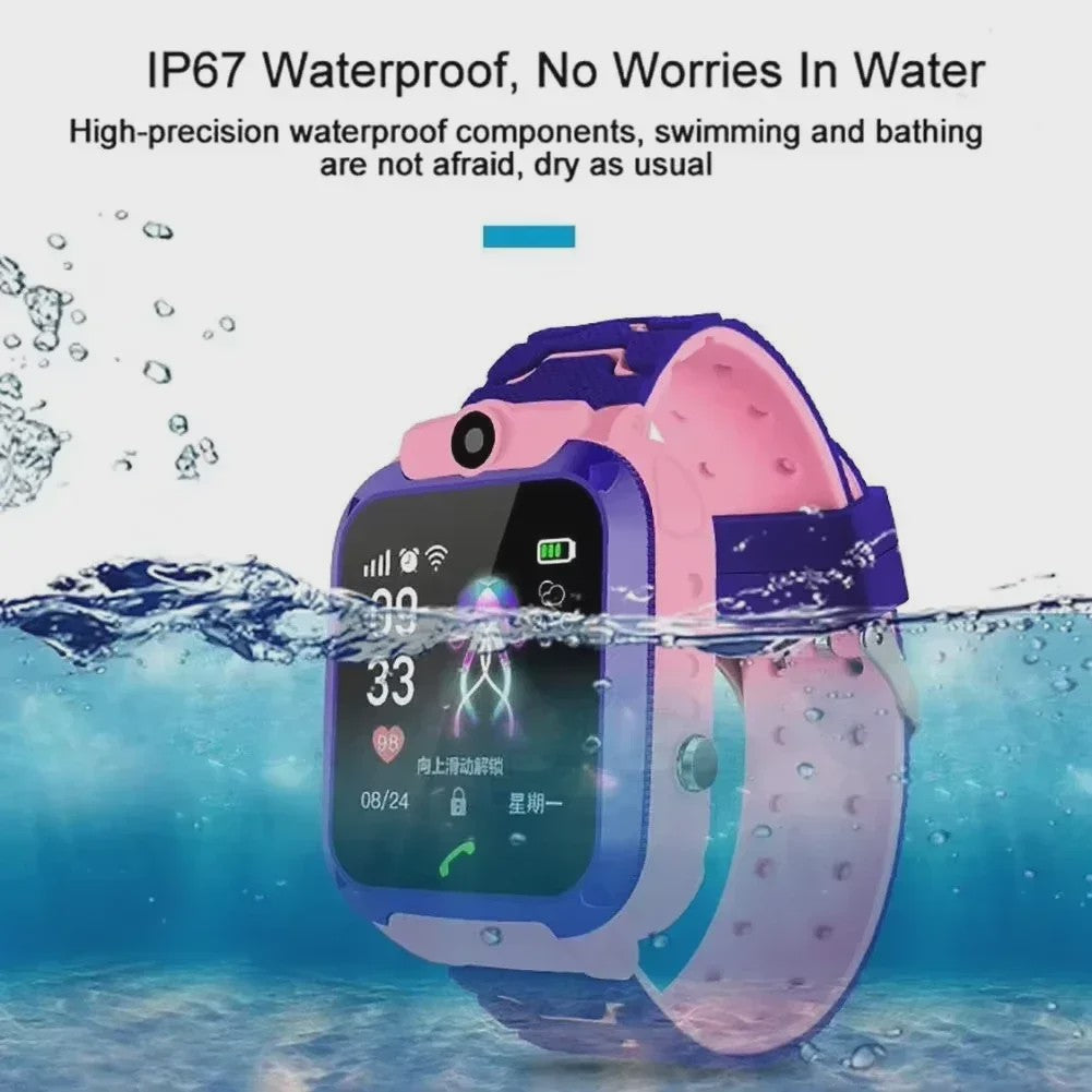 Lenovo Kinder Smartwatch 5G GPS SOS Camera Waterdicht - Veilig & Leuk Cadeau voor Jongens en Meisjes