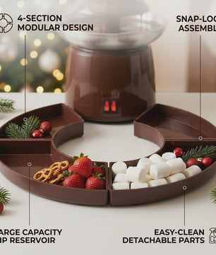6-Laags Chocoladefontein met Fruitplateau - Perfect voor Feestjes en Thuisgebruik