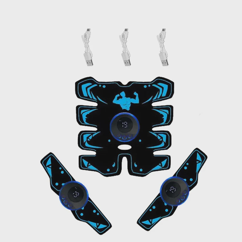 EMS Spierstimulator: Draadloze Trainer voor Buik en Armen met USB Opladen