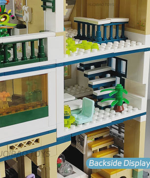 HUIQIBAO Mini Tuin Hotel Bouwset - 997 Stenen voor Stadsstraat Huis Model & Display Speelgoed