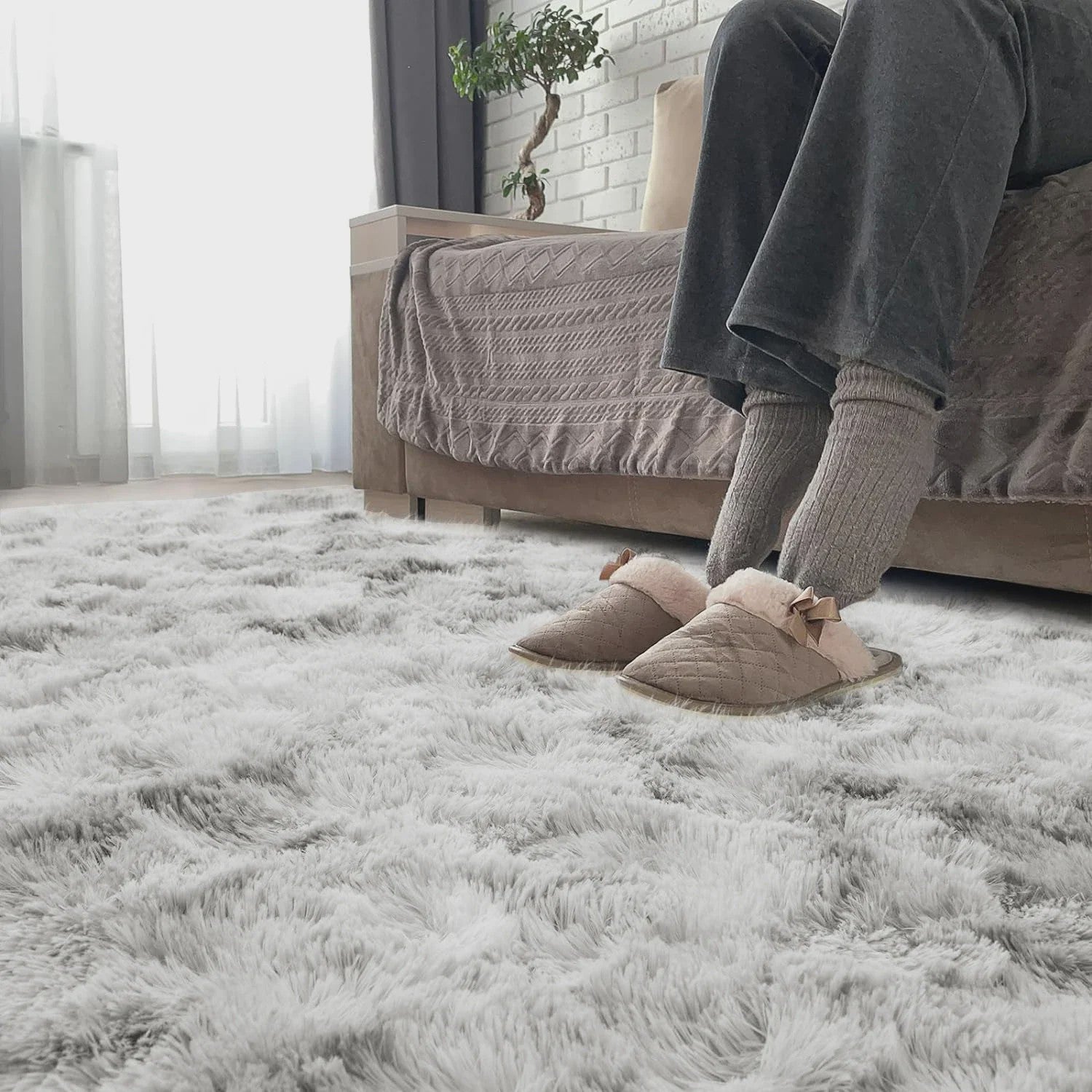 Zacht Pluche Vloerkleed - Super Zacht & Antislip - Woonkamer, Slaapkamer, Kinderkamer