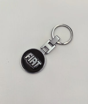 FIAT Autosleutelhanger met Logo - Stijlvolle Sleutelhanger voor Diverse Fiat Modellen