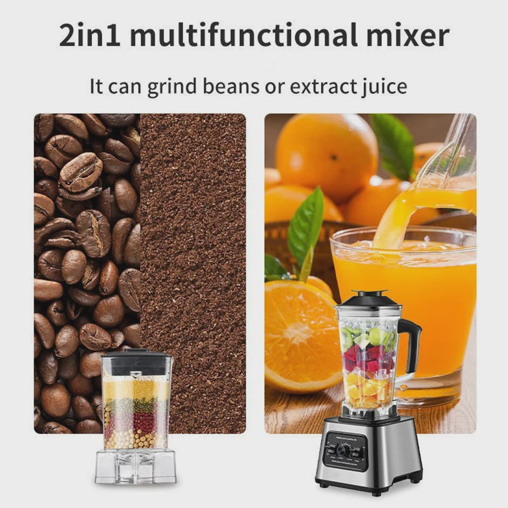 Krachtige 600W 2-in-1 Blender: IJscrusher & Multifunctionele Keukenmachine