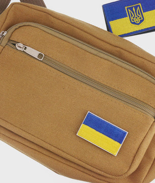 Oekraïne Vlag Patch met Klittenband - Geborduurde Kleding Applicatie