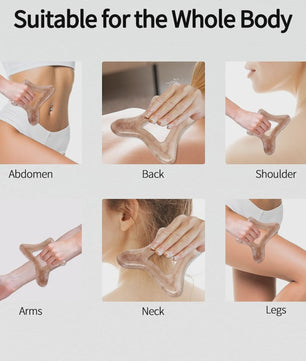 Grote Resin Gua Sha Schraper voor Lichaam en Gezicht - Lymfedrainage & Cellulitis Massage