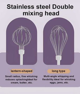 Draadloze Elektrische Handmixer met 3 Snelheden - Perfect voor Bakken en Mixen