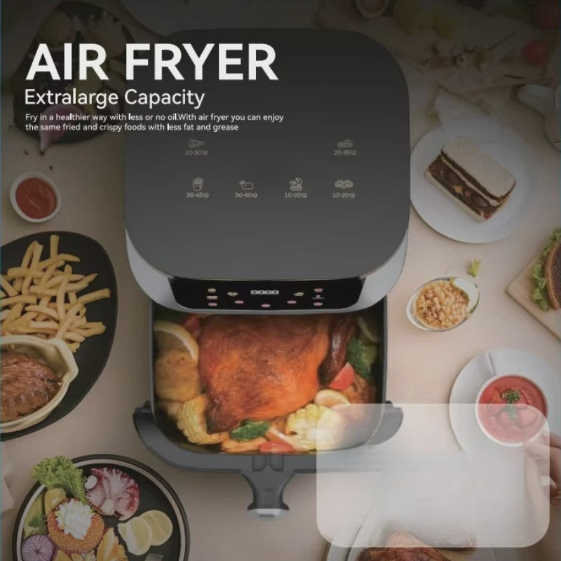 Grote Airfryer 10L met Glazen Venster - Gezond Frituren en Koken