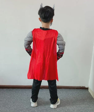 Thor Muscle Held Cosplay Kostuum Compleet met Mjölnir Hamer - Kinderen Halloween & Carnaval