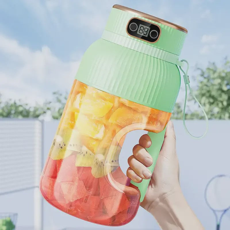 Draagbare USB Blender & Juicer Cup met Digitaal Display - Multifunctioneel & Ideaal voor Reizen