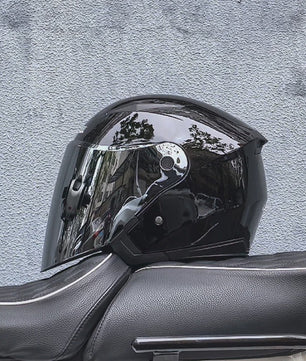 Motorhelm Heren Dames Universeel Vier Seizoenen Dubbel Vizier